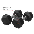 China Factory Price Pesas Fitnessstudio Geräte Fitness Gummi -Hex -Dumbbell -Set